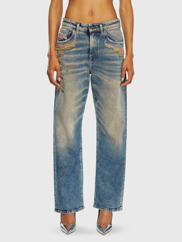 1999 D-REGGY jeans with washed effect and rips - 1