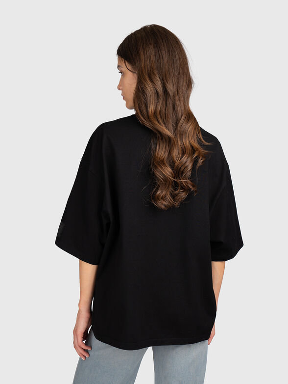 Oversized T-shirt in black - 3