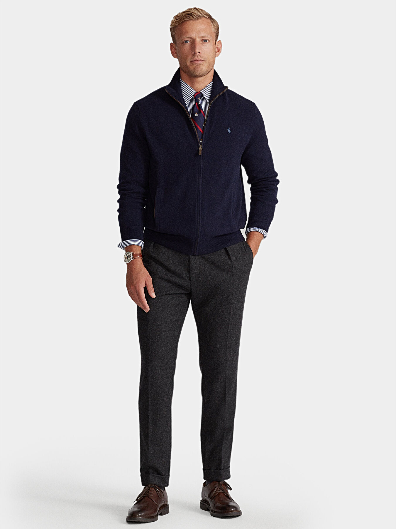 Cardigan with embroidered Pony logo brand POLO RALPH LAUREN Globalbrandsstore en