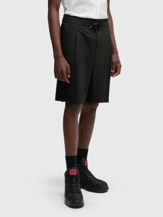 Wool blend shorts - 1