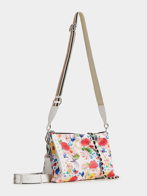 Crossbody bag with floral print - 3