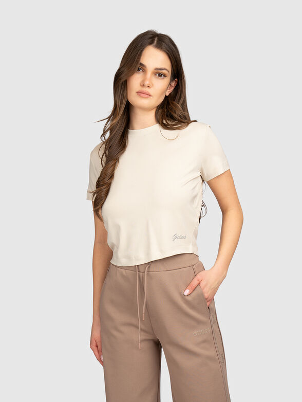 Short T-shirt with logo - 1