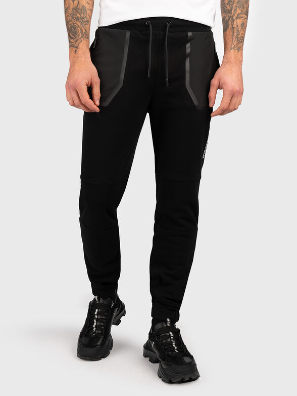 Cotton blend sports trousers  - 6