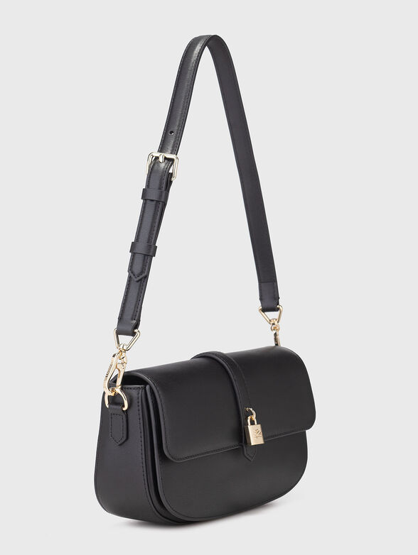 Leather crossbody bag with logo - 3