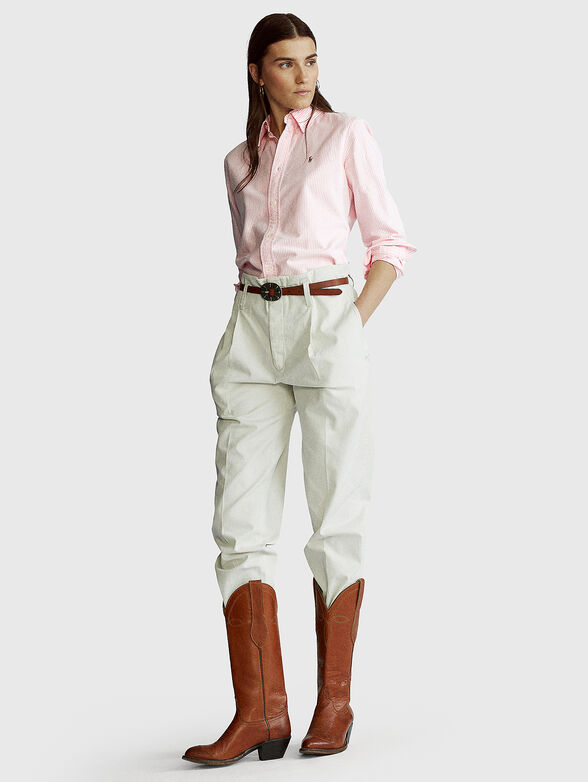 Pink shirt in cotton - 2