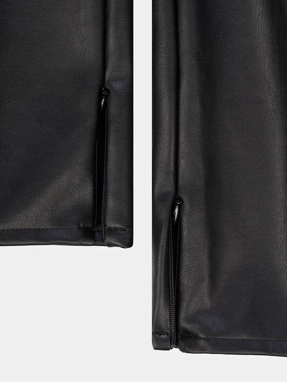 Faux leather leggings - 4