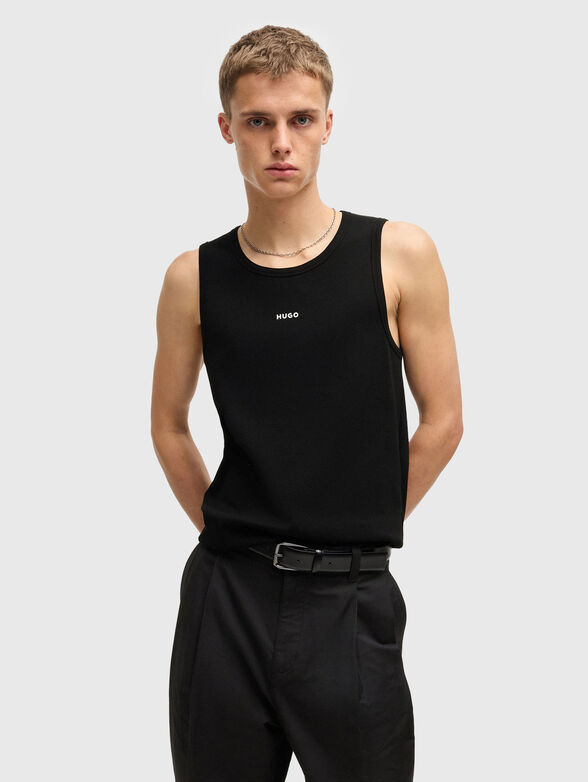 Ribbed top with logo - 1