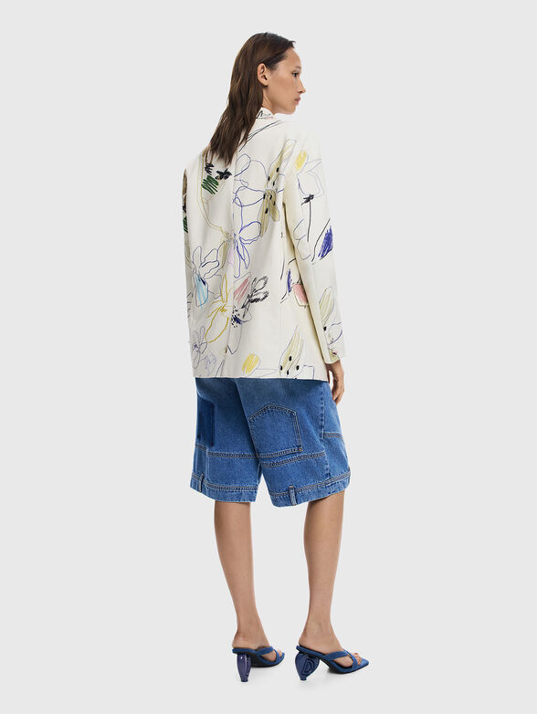 Art print blazer - 3