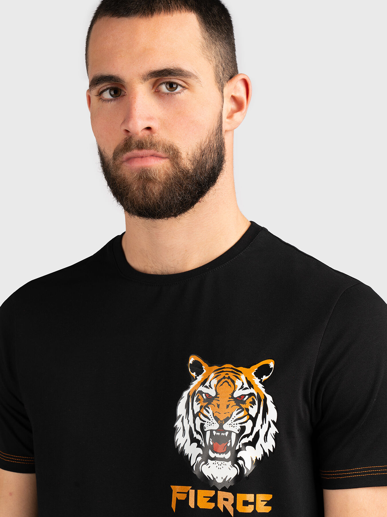 【ANTIGEL】新作TShort★TIGRE REBELLE Black t-shirt with tiger prints brand GINZA MODE