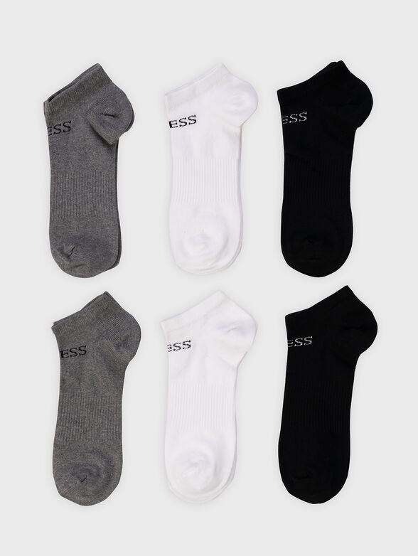 Set of 6 pairs of socks in black colour - 1