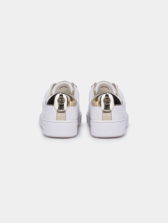 IRVING Leather sneakers with gold-tone details - 4