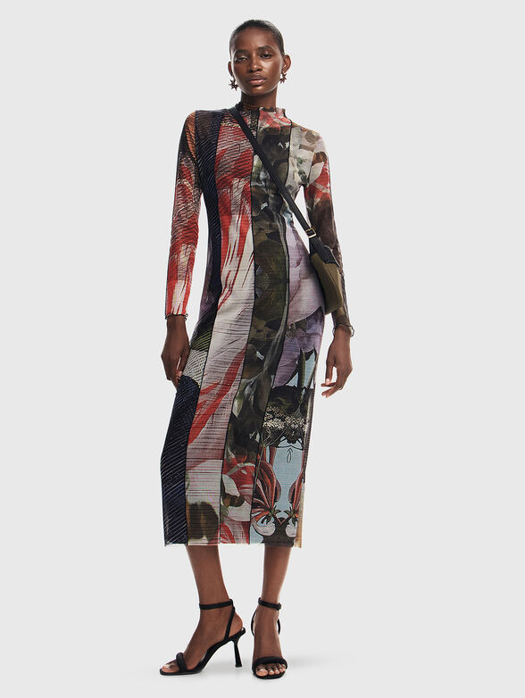 CARSON contrast print dress - 3