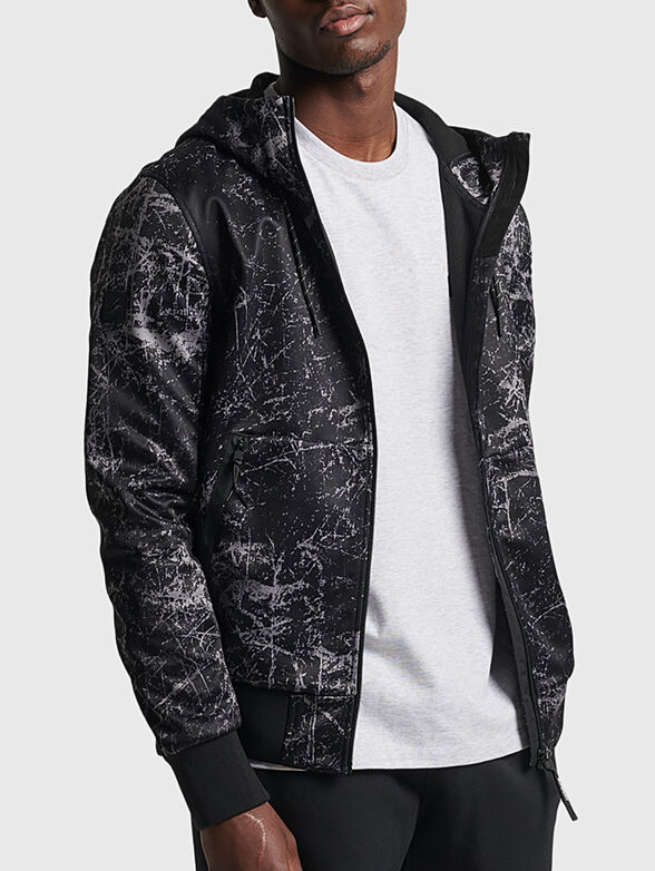 CODE TECH jacket with print and logo detail - 1