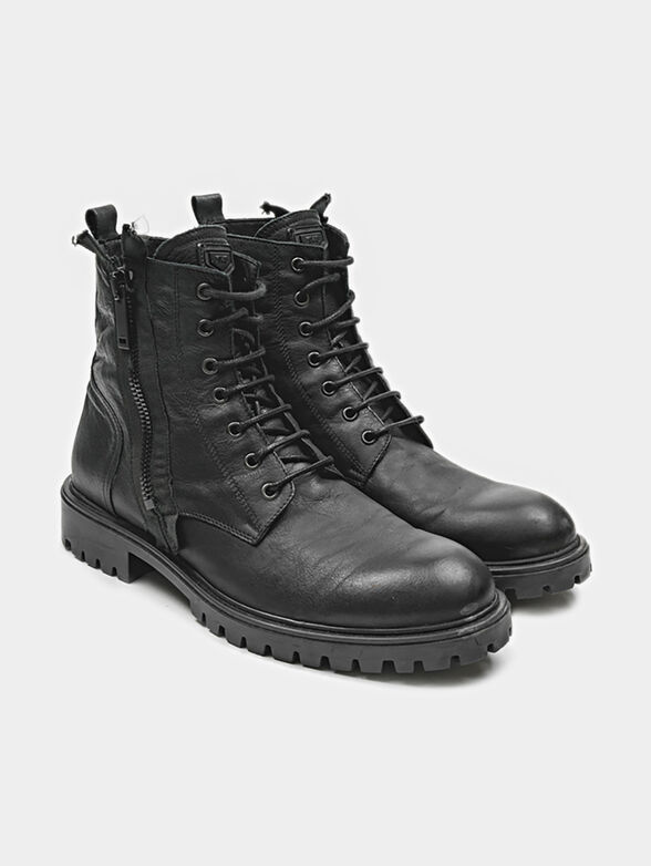 Combat boots with accent zips - 2