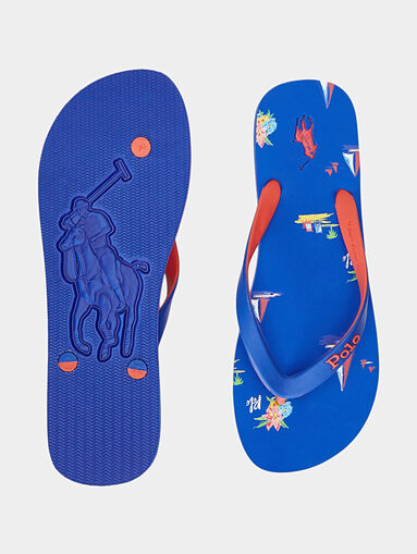 Slippers in blue color - 4