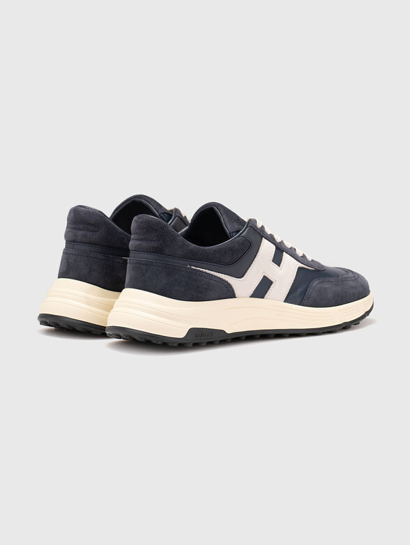Suede and leather sports shoes - 3