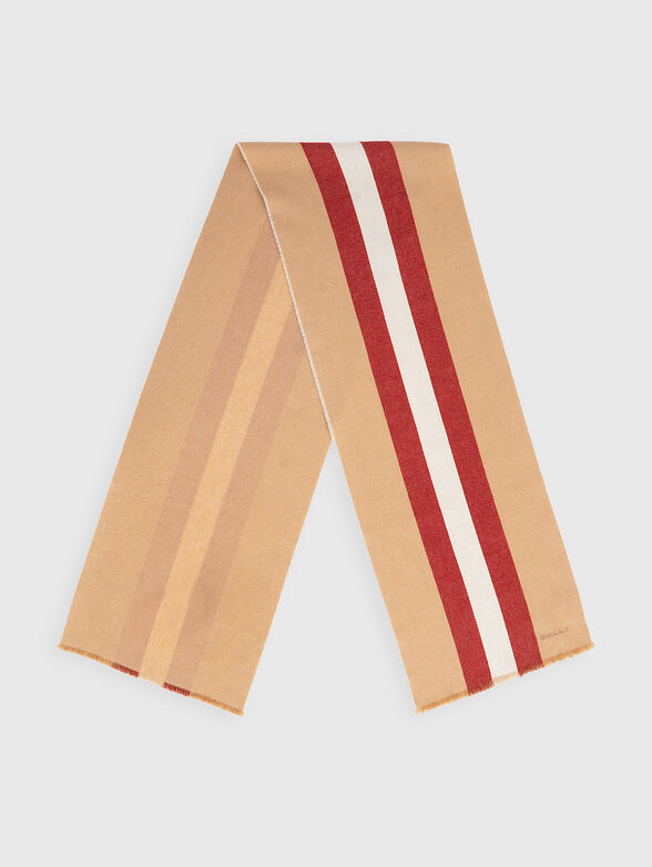Scarf with Contrasting Trim - 1