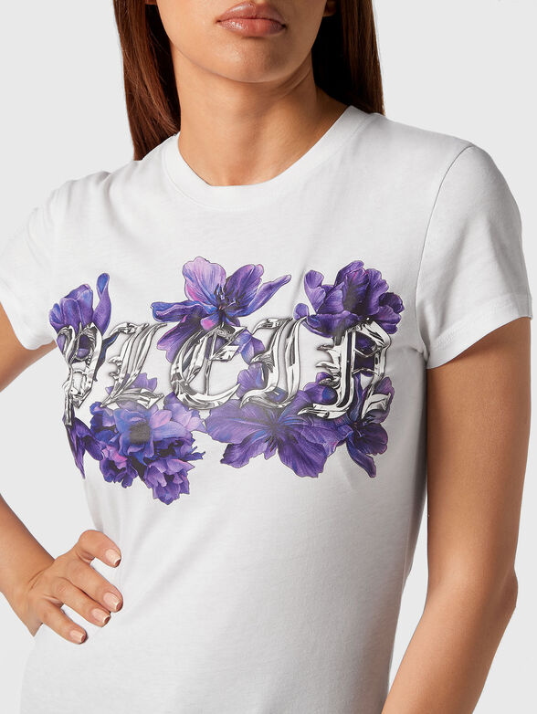 SEXY PURE T-shirt with floral logo print - 4