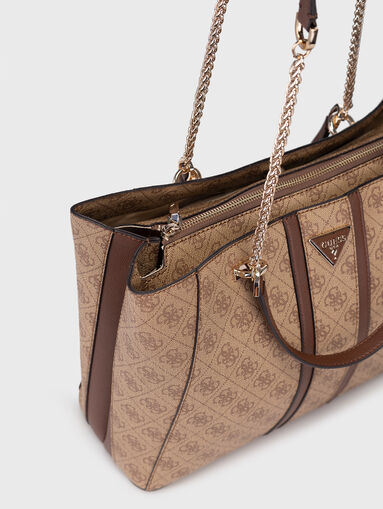 NOREEN bag with monogram in beige - 5