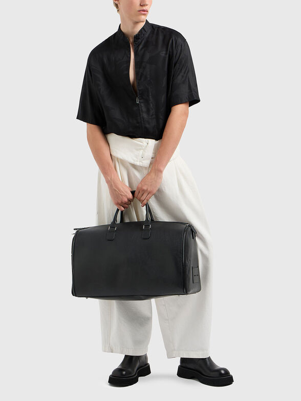Suit carrier bag in tumbled leather - 2