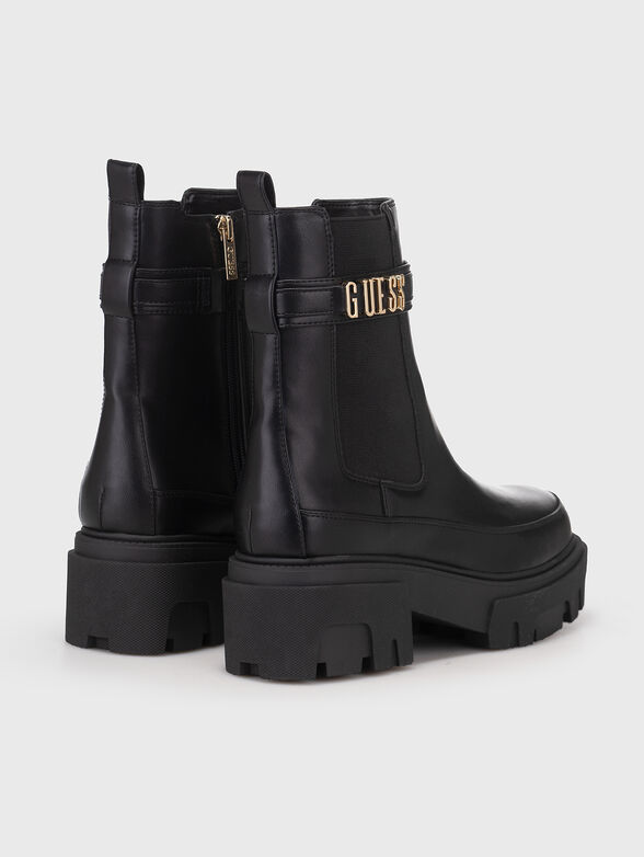 YELMA black boots with logo motif  - 2