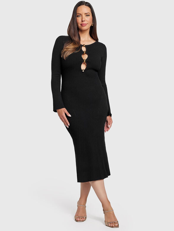 AGATHE midi dress in rips - 4