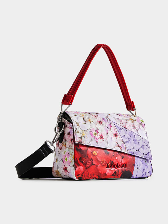 Patchwork floral print sling bag - 3
