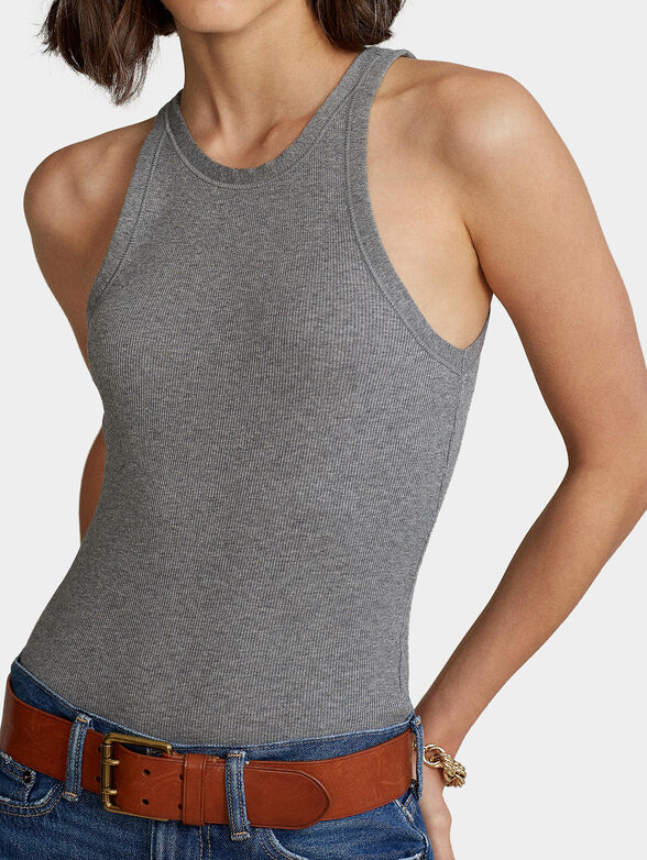 Grey cotton top - 3