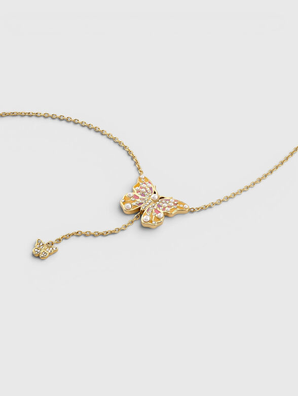 Butterfly-shaped medallion necklace - 3