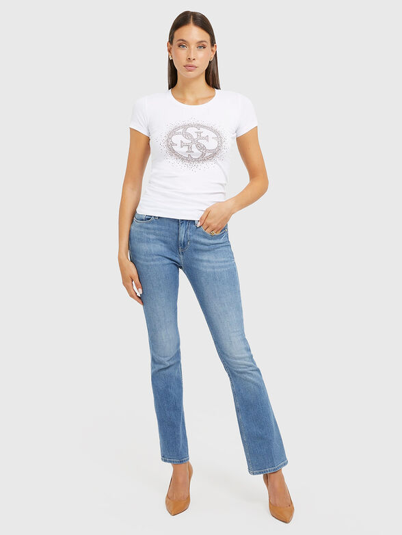 T-shirt with rhinestone detail - 2