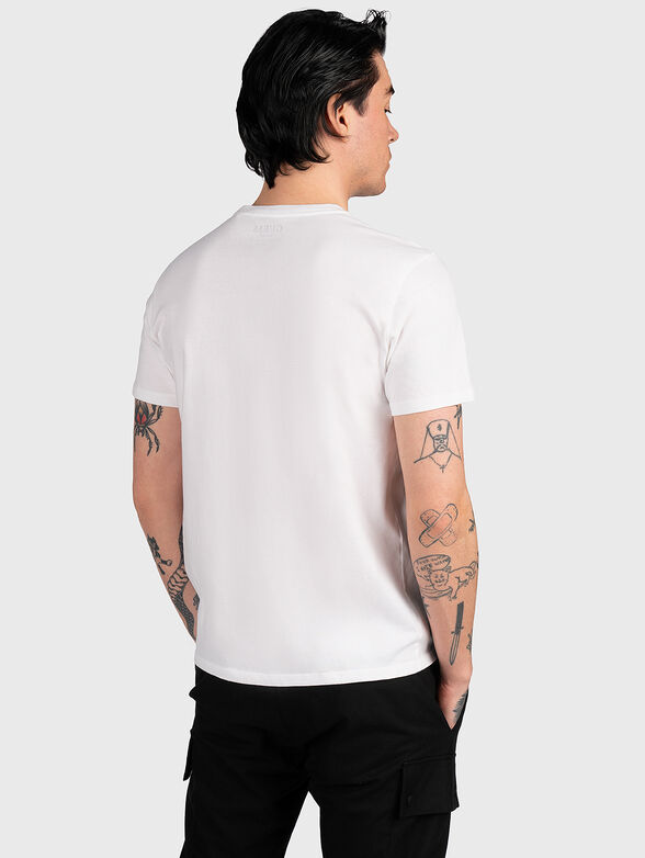 Cotton T-shirt with logo print - 3