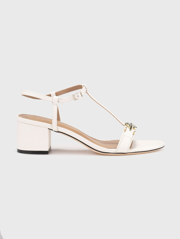 Leather heeled sandals - 1