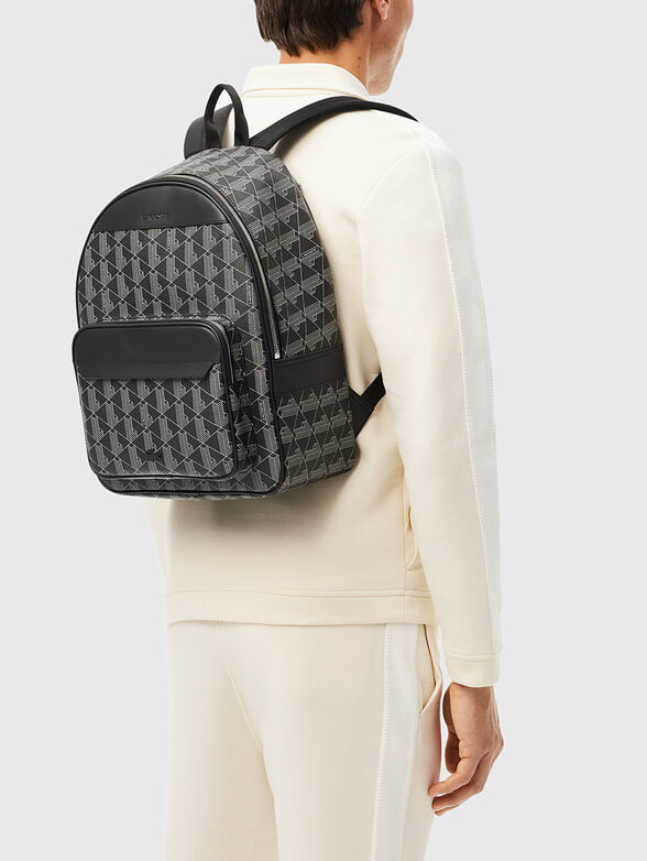 Backpack with monogram logo print - 2