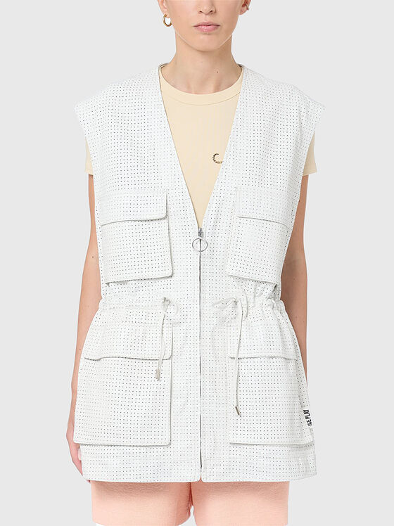 Perforated leather vest - 1