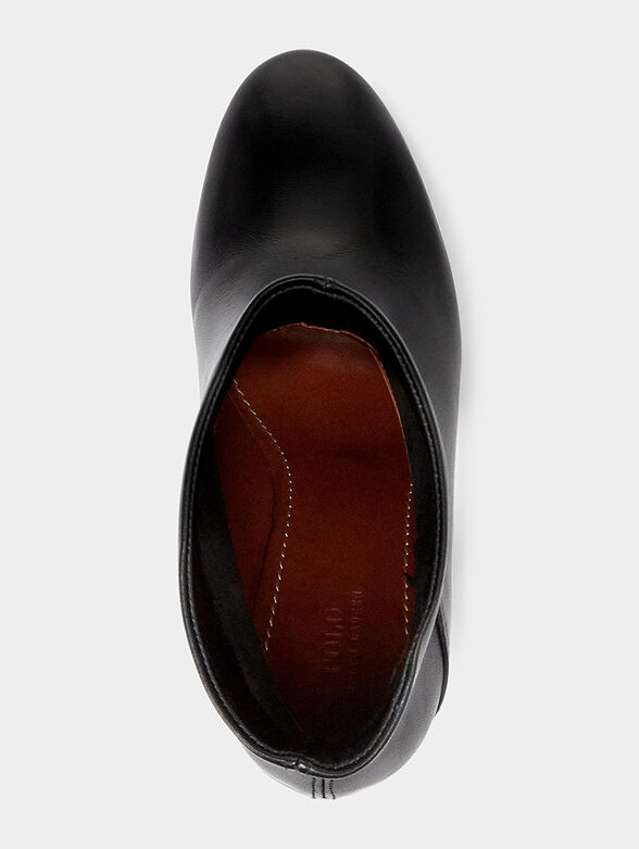 BRINDLEY Black leather boots - 4