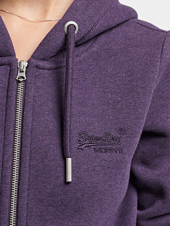 SUPER пurple  hooded sweatshirt - 3