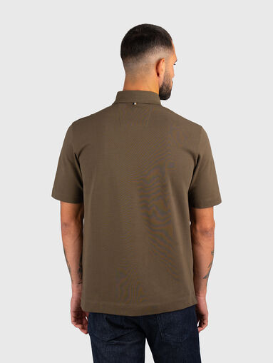 Cotton polo shirt with logo - 3