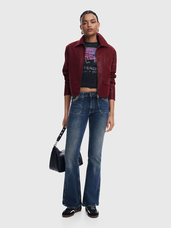 Faux leather jacket - 2