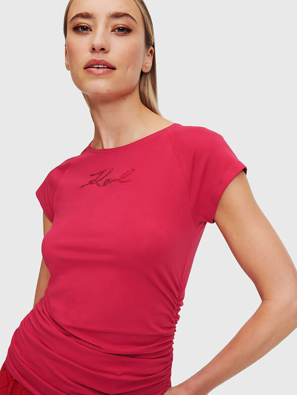 Black T-shirt with accent logo - 4