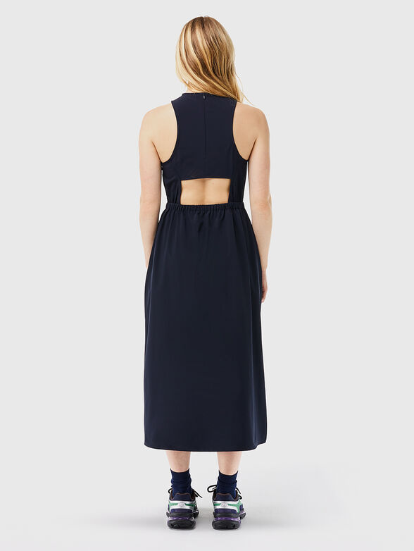 Dark blue dress with cut out detail on the back - 2