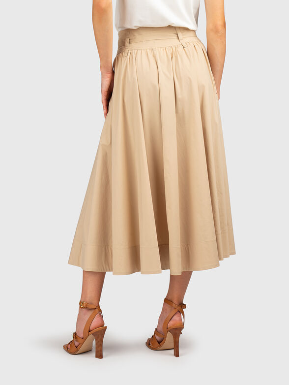 Cotton-blend midi skirt - 2
