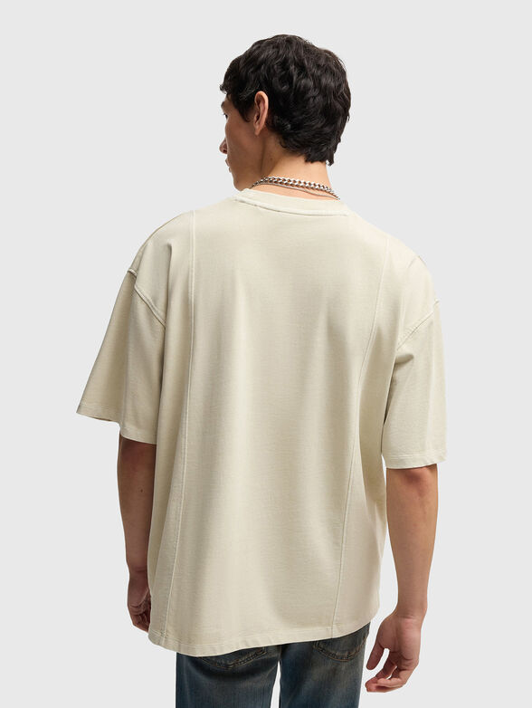 Cotton T-shirt with vertical seams - 3