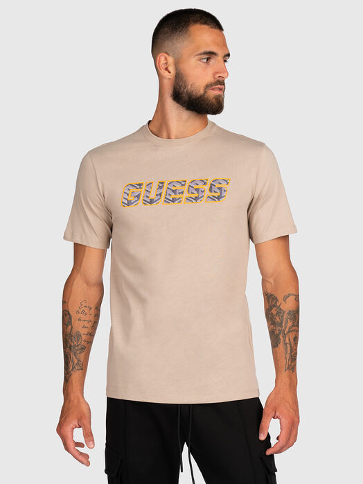 T-shirt with contrasting logo