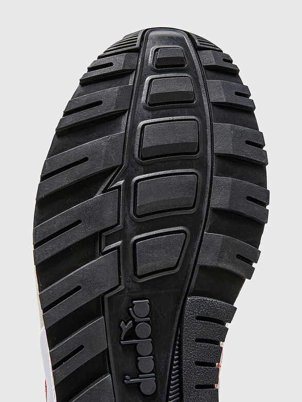 Blue sports shoes with multicolour details - 5