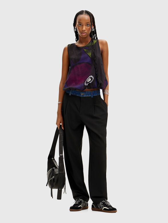 Top with print - 2