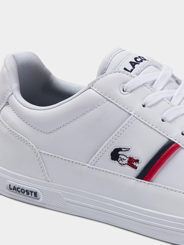 EUROPA Leather sneakers with tricolor details - 5