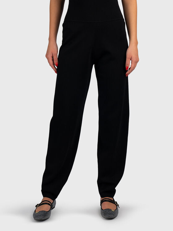 High waisted viscose blend trousers - 1