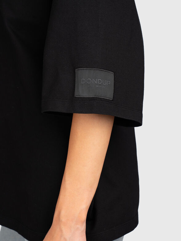 Oversized T-shirt in black - 4
