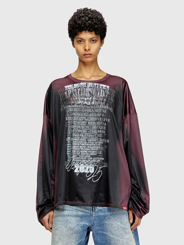 T-OLAVI-AA unisex blouse with print - 5