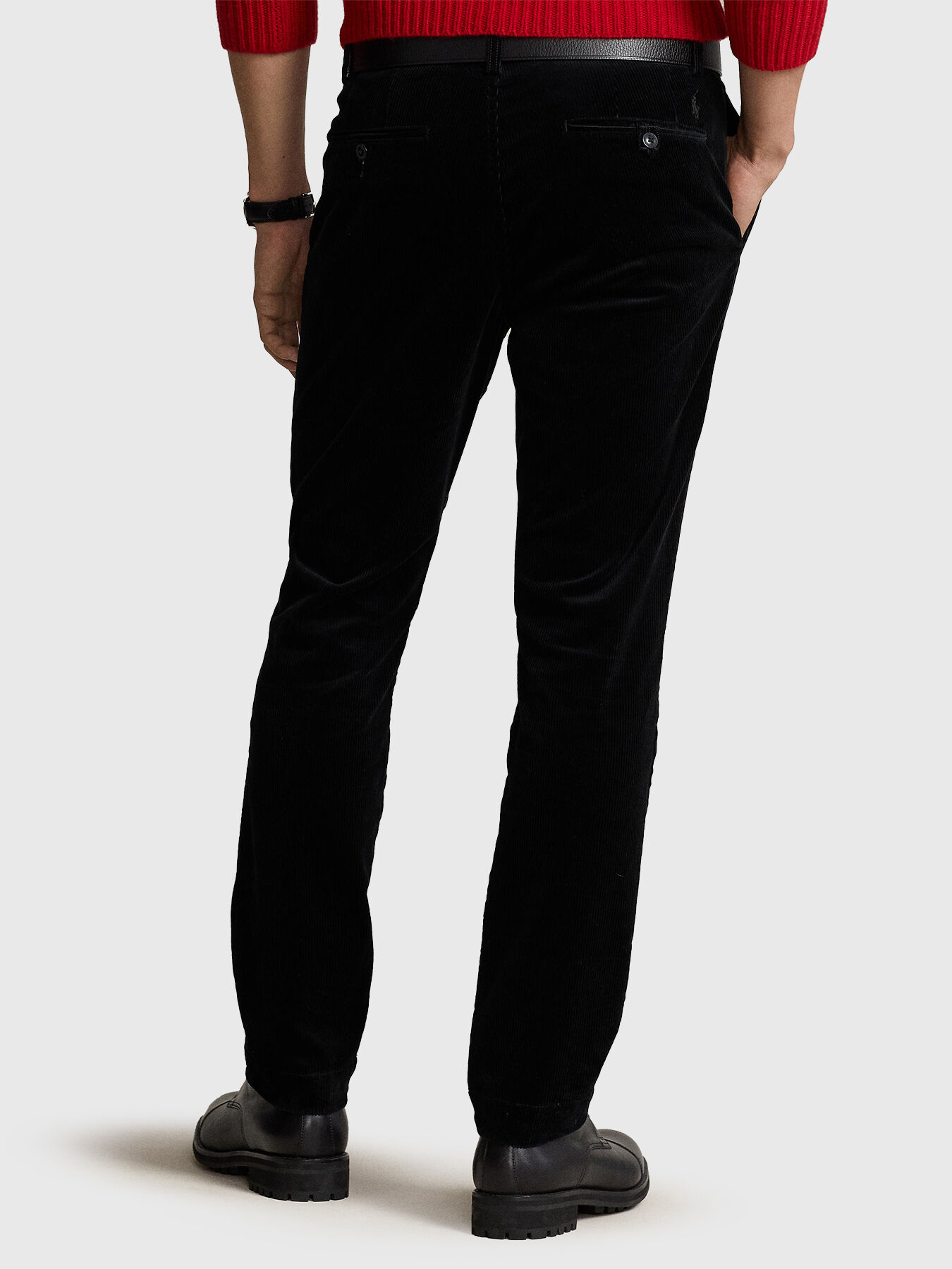 Ralph lauren black corduroy pants discount